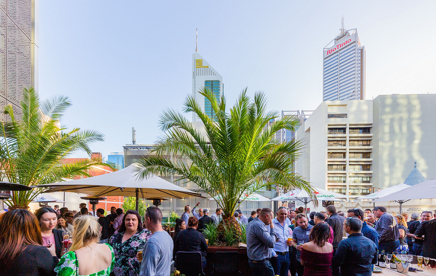 The Aviary Rooftop in Perth Restaurant and Bar Australia
